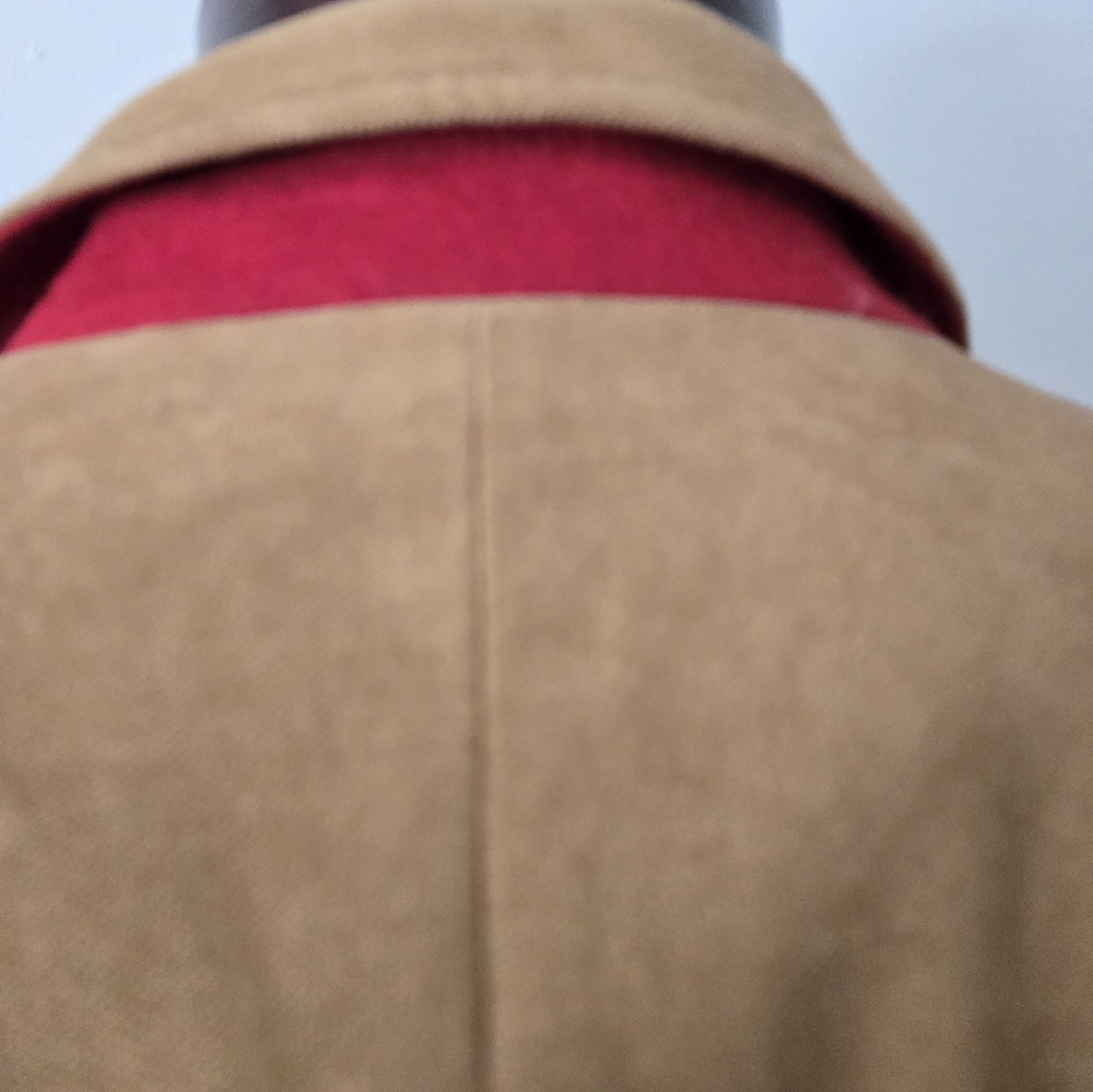 BANANA REPUBLIC Fitted Cotton Tan Blazer With Gold Buttons And Elbow Patches.4P - Picture 8 of 16